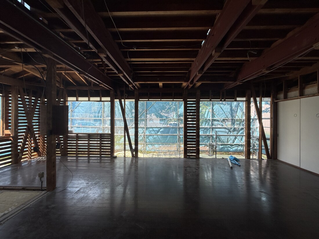 「外につながる、延びやかな家」リノベーション工事進捗